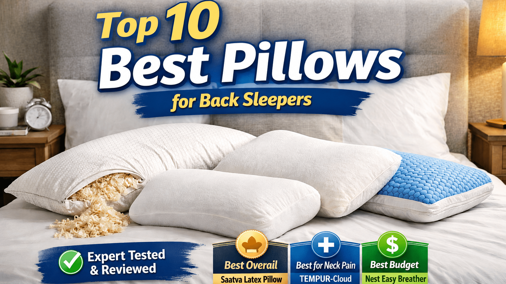 Top 10 Best Pillows for Back Sleepers in 2026