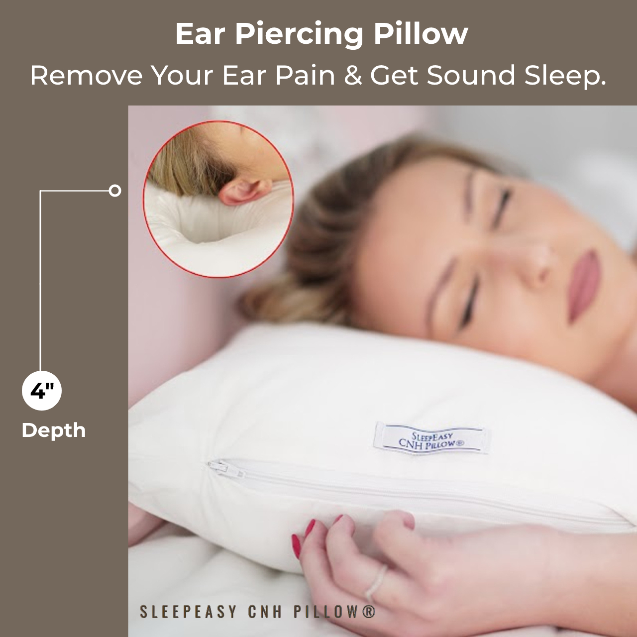 Piercings Donut Hole Pillow Side Sleeping Ear Pain Relief Soft