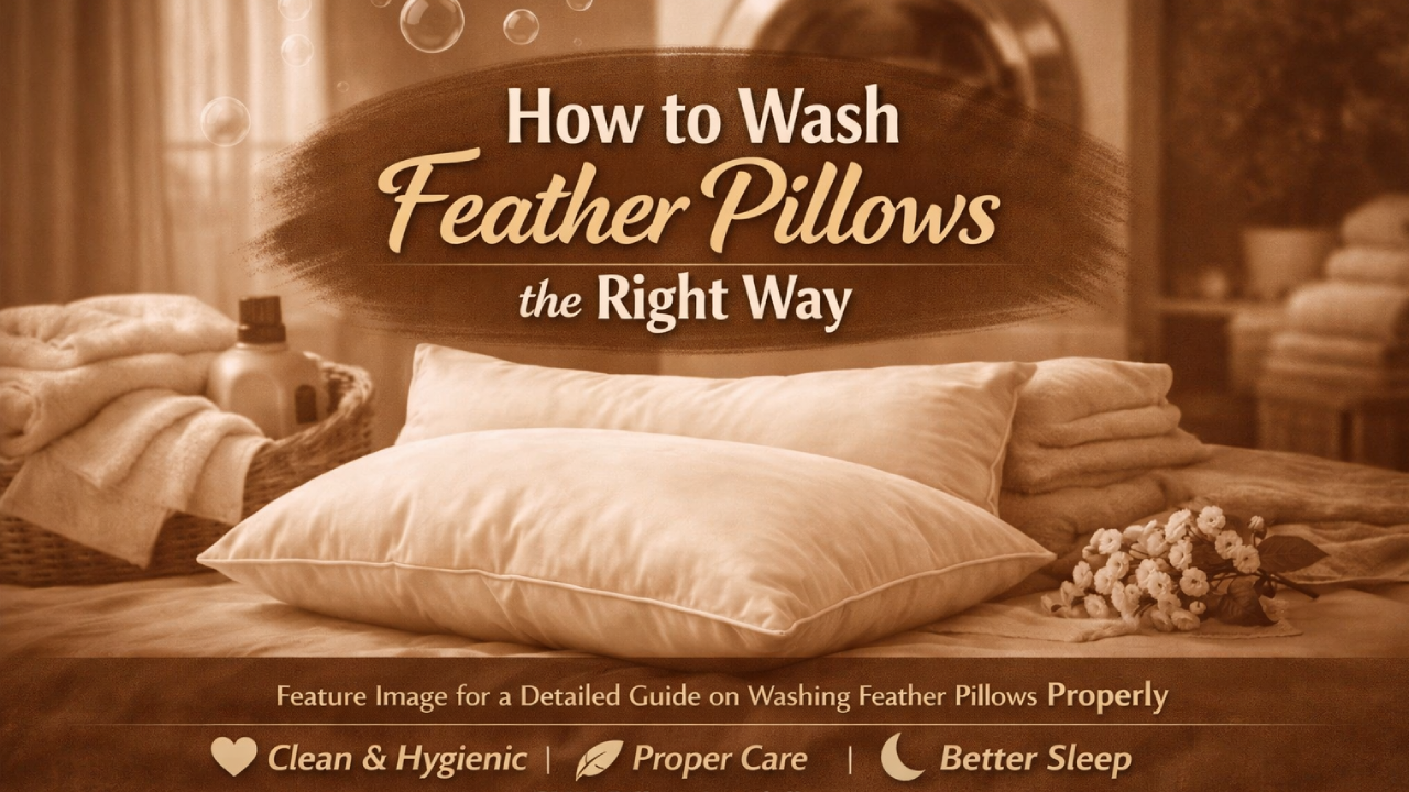 The Ultimate Guide to Caring for Feather Pillows 2 How to Wash Feather Pillows the Right Way: A Clear Guide - CNH Pillow