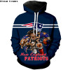 **(OFFICIAL-N.F.L.NEW-ENGLAND-PATRIOTS/BIG-3D-PATRIOTS-QUARTER-BACKS,WINNING-TOUCH-DOWN-RUN & CLASSIC-NEW-ENGLAND-PATRIOTS-LOGO,PREMIUM-3D-GRAPHIC-ALL-OVER-PRINTED/DOUBLE-SIDED-WARM-PULLOVER,N.F.L.PATRIOTS-TEAM-COLORED-HOODIES)**