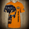 **(HARLEY-DAVIDSON-MOTORCYCLE-FASHION-TEES/CUSTOM-DETAILED-3D-GRAPHIC-PRINTED-PUNISHER-SKULL-TWIN-ENGINE-DESIGN/FEATURING-OFFICIAL-CUSTOM-HARLEY-3D-LOGOS & OFFICIAL-CLASSIC-HARLEY-ORANGE-COLORS/WARM-PREMIUM-HARLEY-TRENDY-RIDING-SPORT-TEES)**