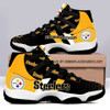 OFFICIAL-NFL.PITTSBURGH-STEELERS-TEAM-SPORT-SHOES/CUSTOM-3D-STEELERS-WHITE-OUTER-SOLE-HIGH-TOP-SNEAKER-DESIGN..