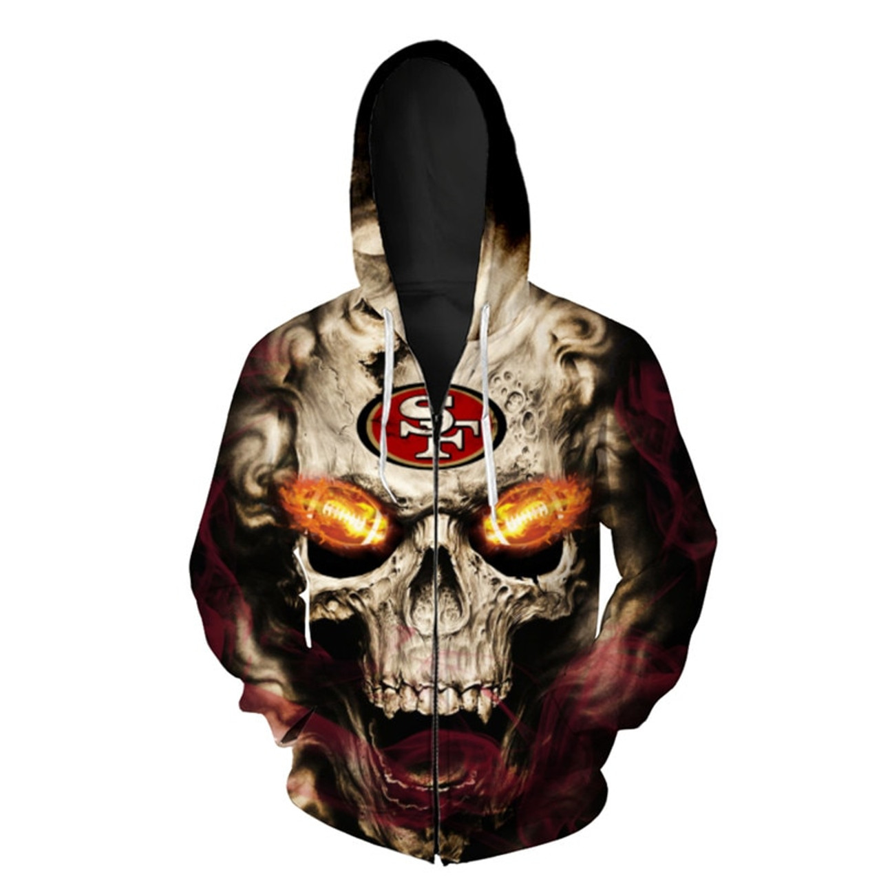 49ers zip up hoodie