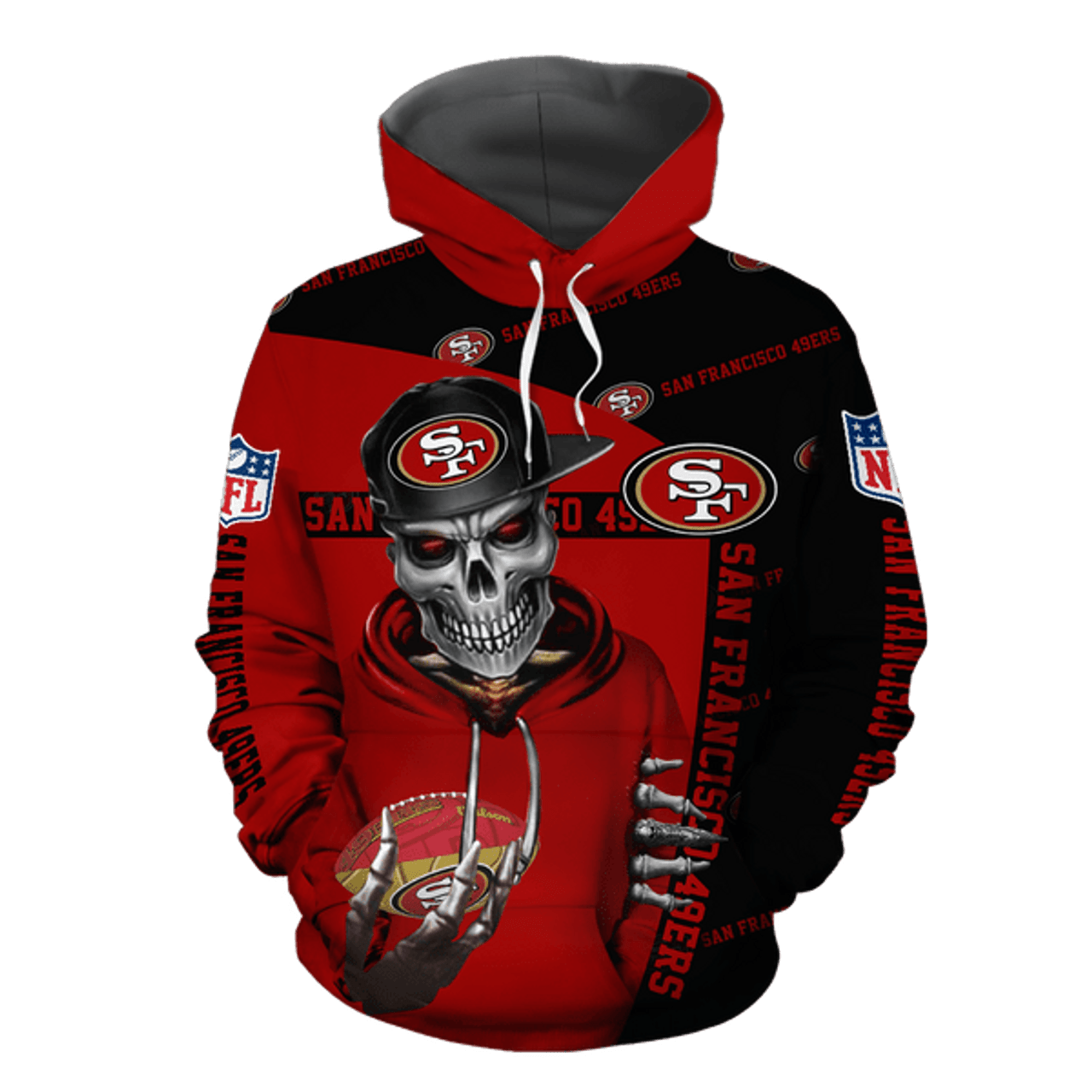 49ers pullover hoodie