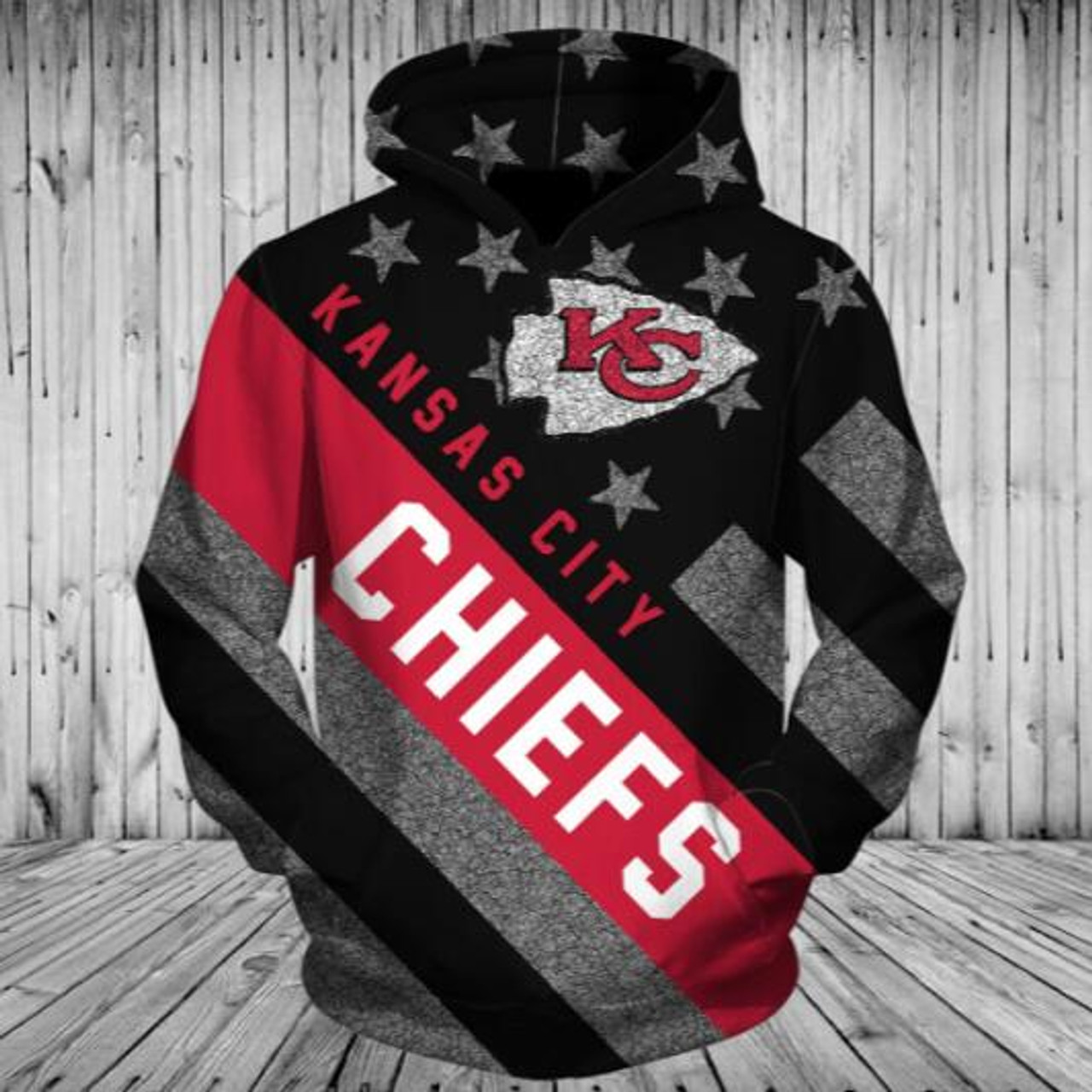 grey kansas city chiefs hoodie
