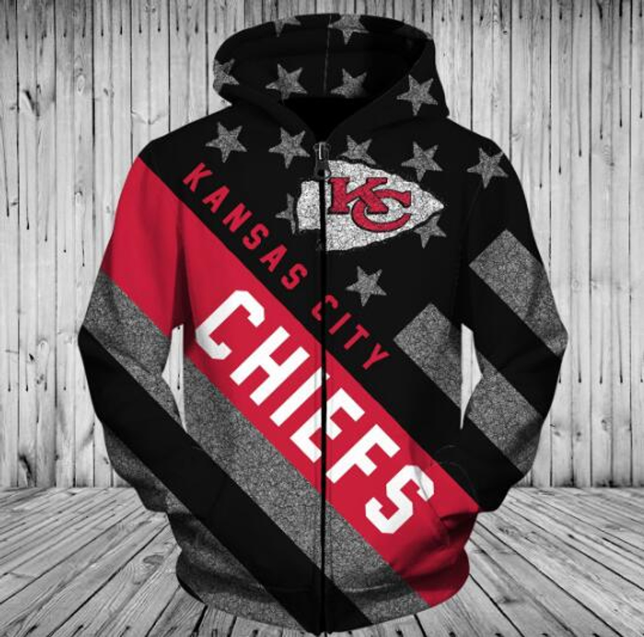 Men's Nike Red/Charcoal Kansas City Chiefs Sideline Impact Lockup  Performance Pullover Hoodie