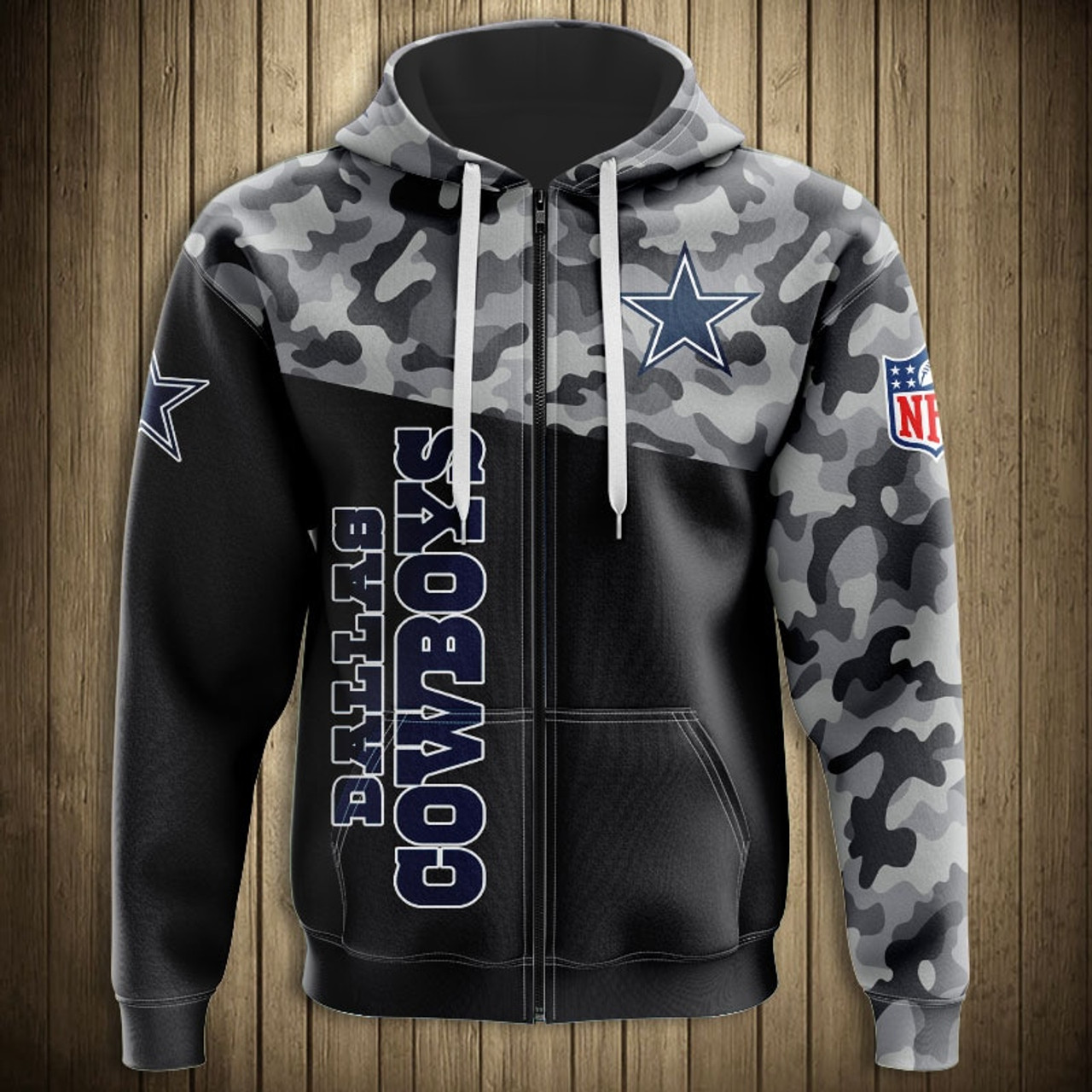 cowboys camo hoodie