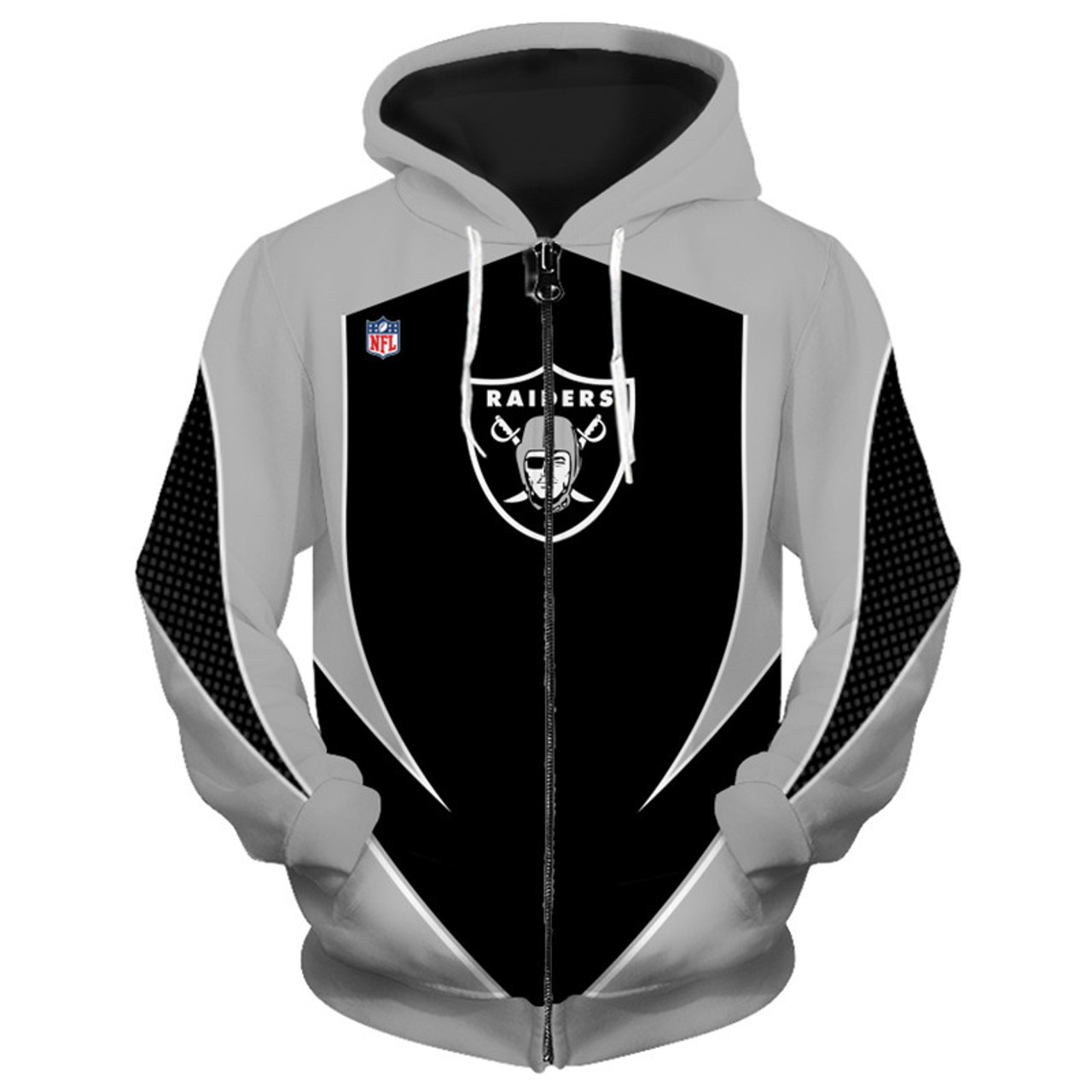 oakland raiders white hoodie