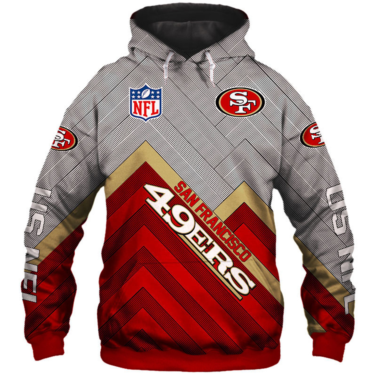 49ers 100th anniversary hoodie