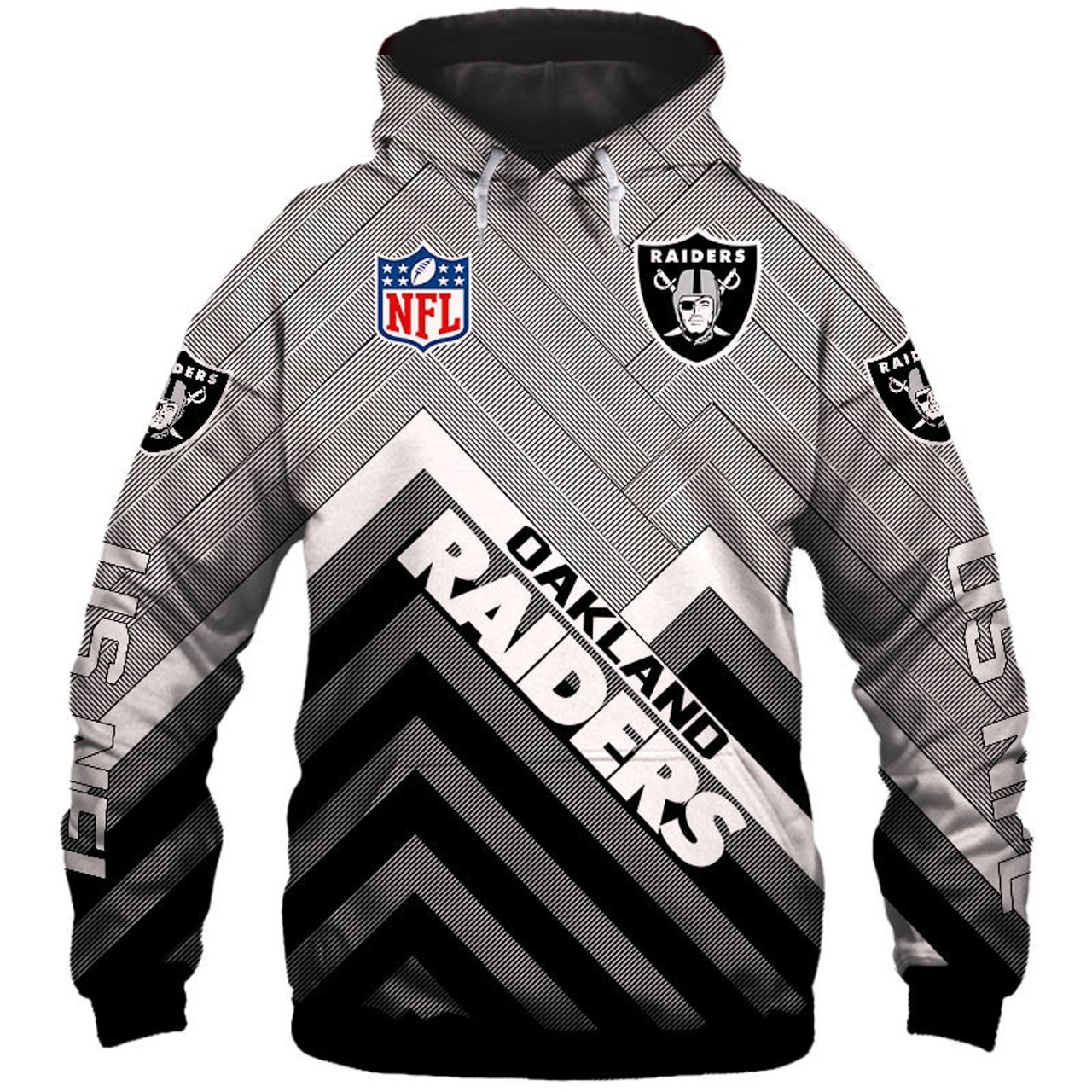 custom raiders hoodie