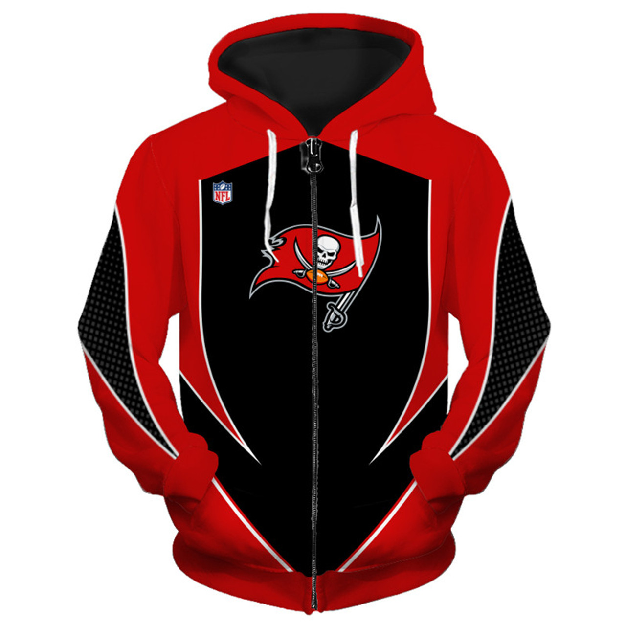 tampa bay buccaneers zip up hoodie