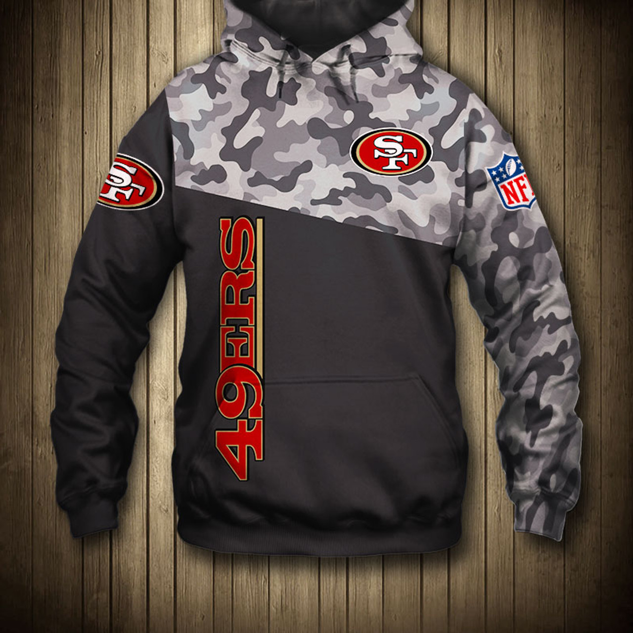 49ers camo hoodie
