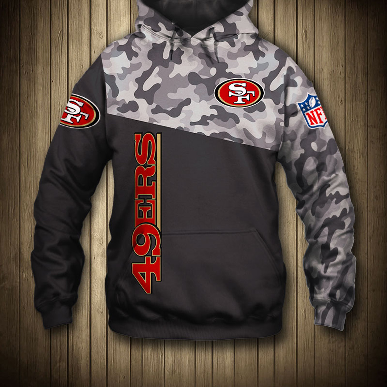 49ers veterans day hoodie