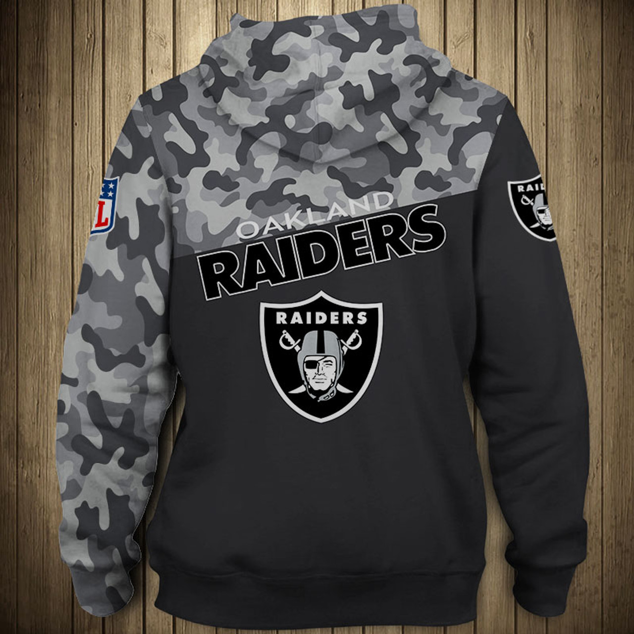 raiders camo sweater