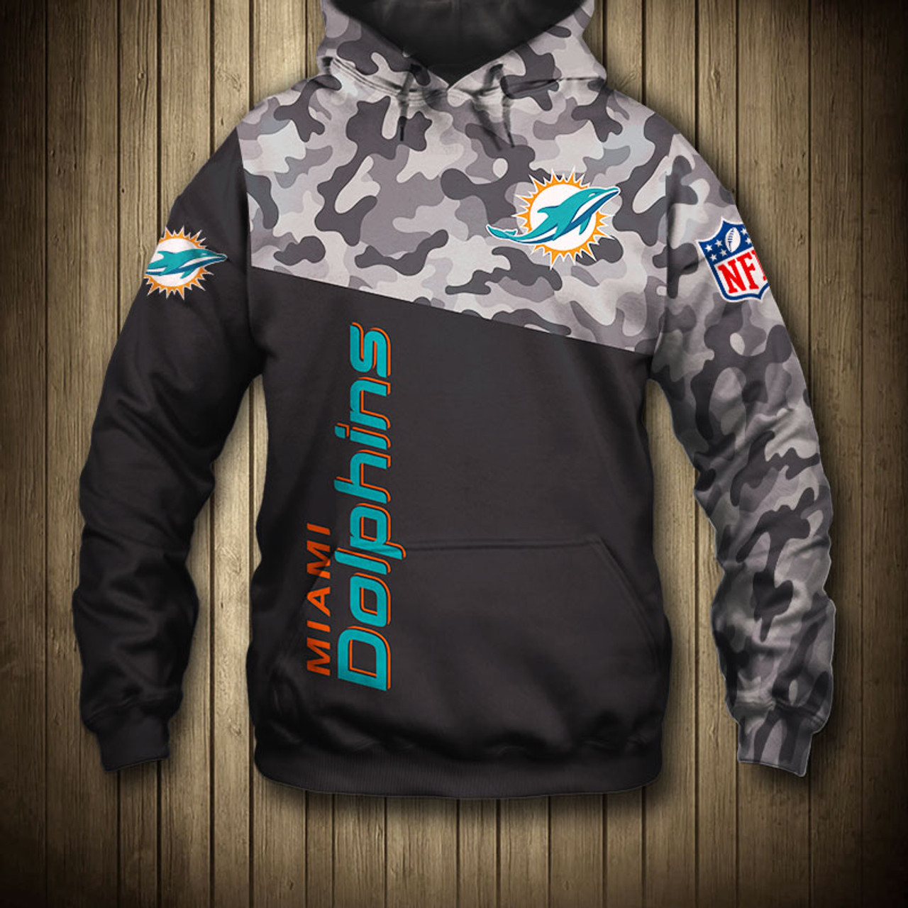 miami dolphins pullover hoodie