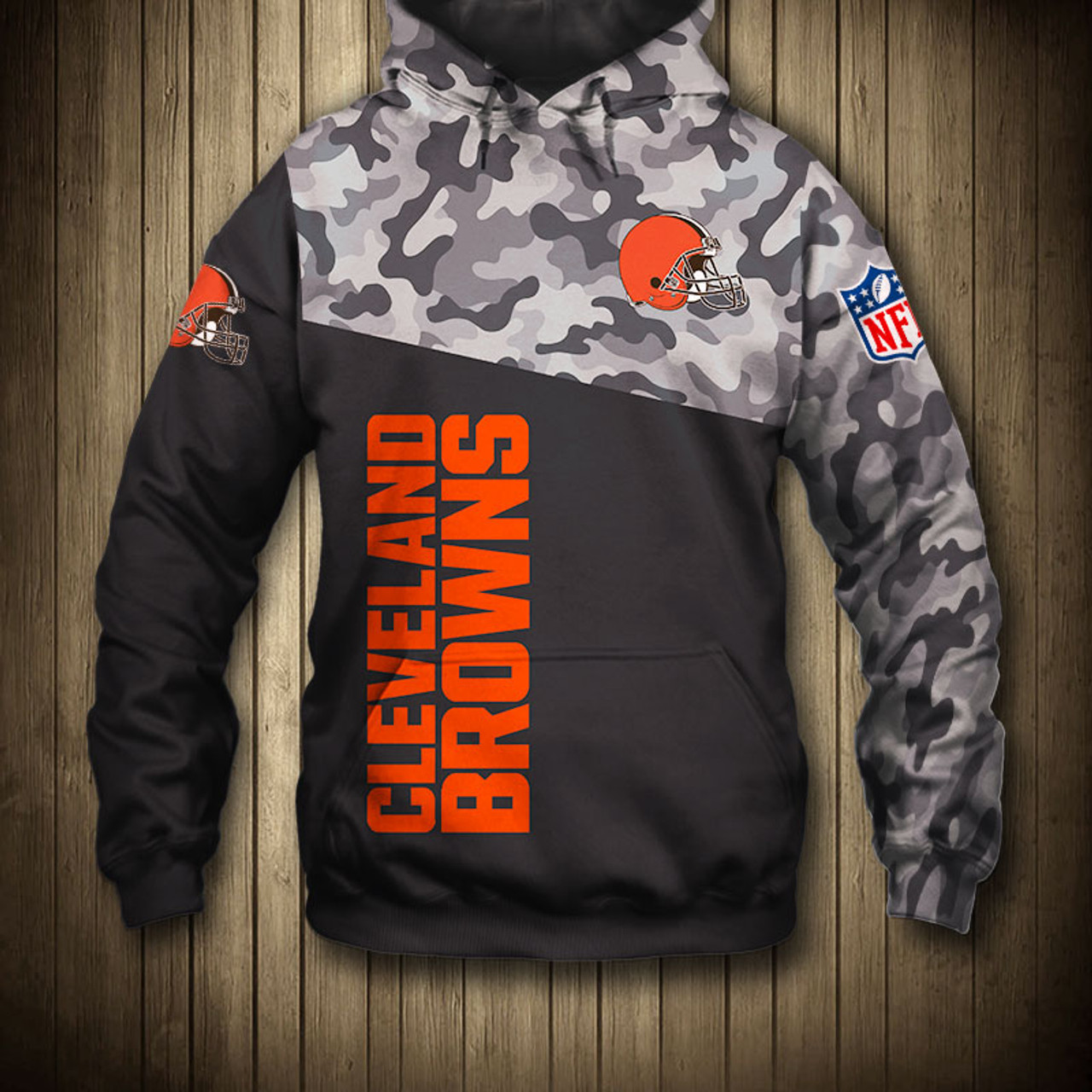 cleveland browns military hoodie