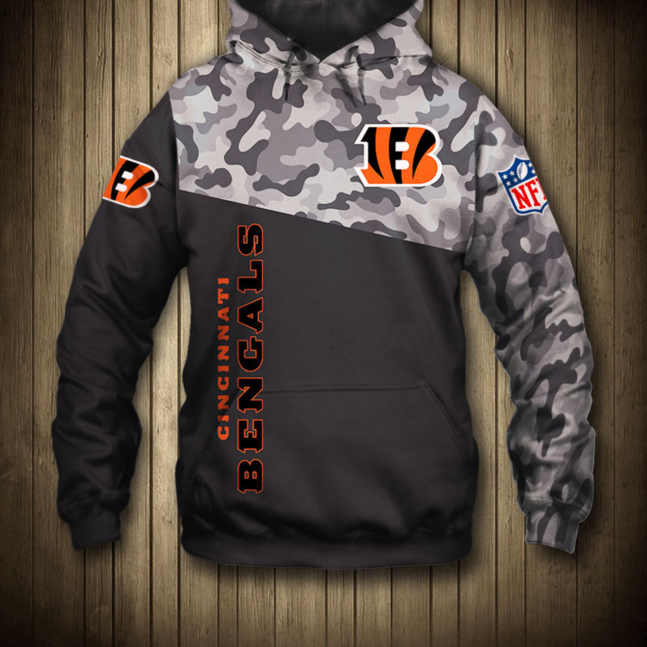 bengals camo hoodie