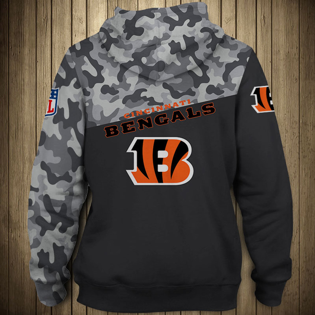 army green bengals hoodie