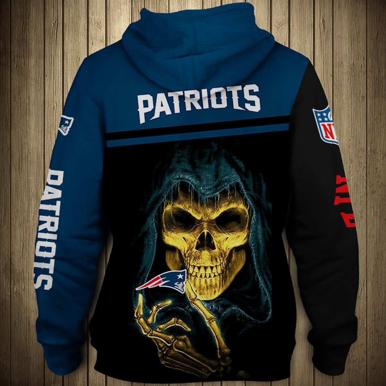 **(OFFICIAL-N.F.L.NEW-ENGLAND-PATRIOTS-TEAM-PULLOVER-HOODIES/NICE-CUSTOM-3D-GRAPHIC-PRINTED-DOUBLE-SIDED-ALL-OVER-DESIGN & GRAPHIC-PATRIOTS-LOGOS & OFFICIAL-PATRIOTS-TEAM-COLORS/WARM-PREMIUM-OFFICIAL-N.F.L.PATRIOTS-TEAM-PULLOVER-GAME-DAY-HOODIES)**