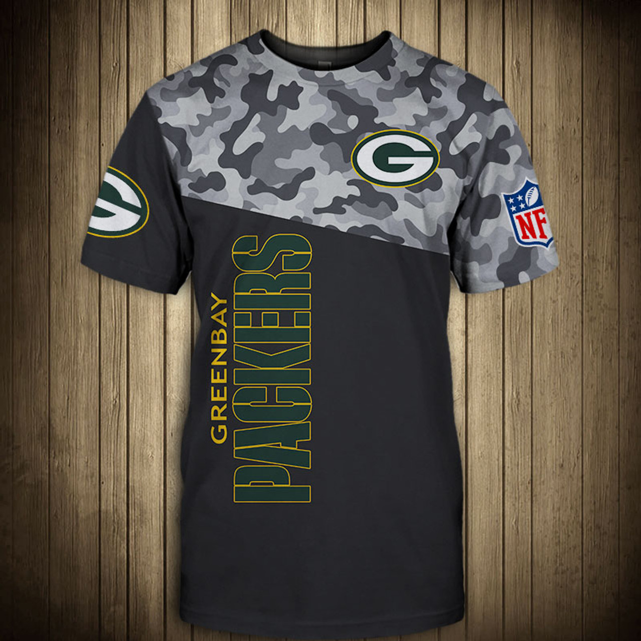 green bay packers camo t shirt