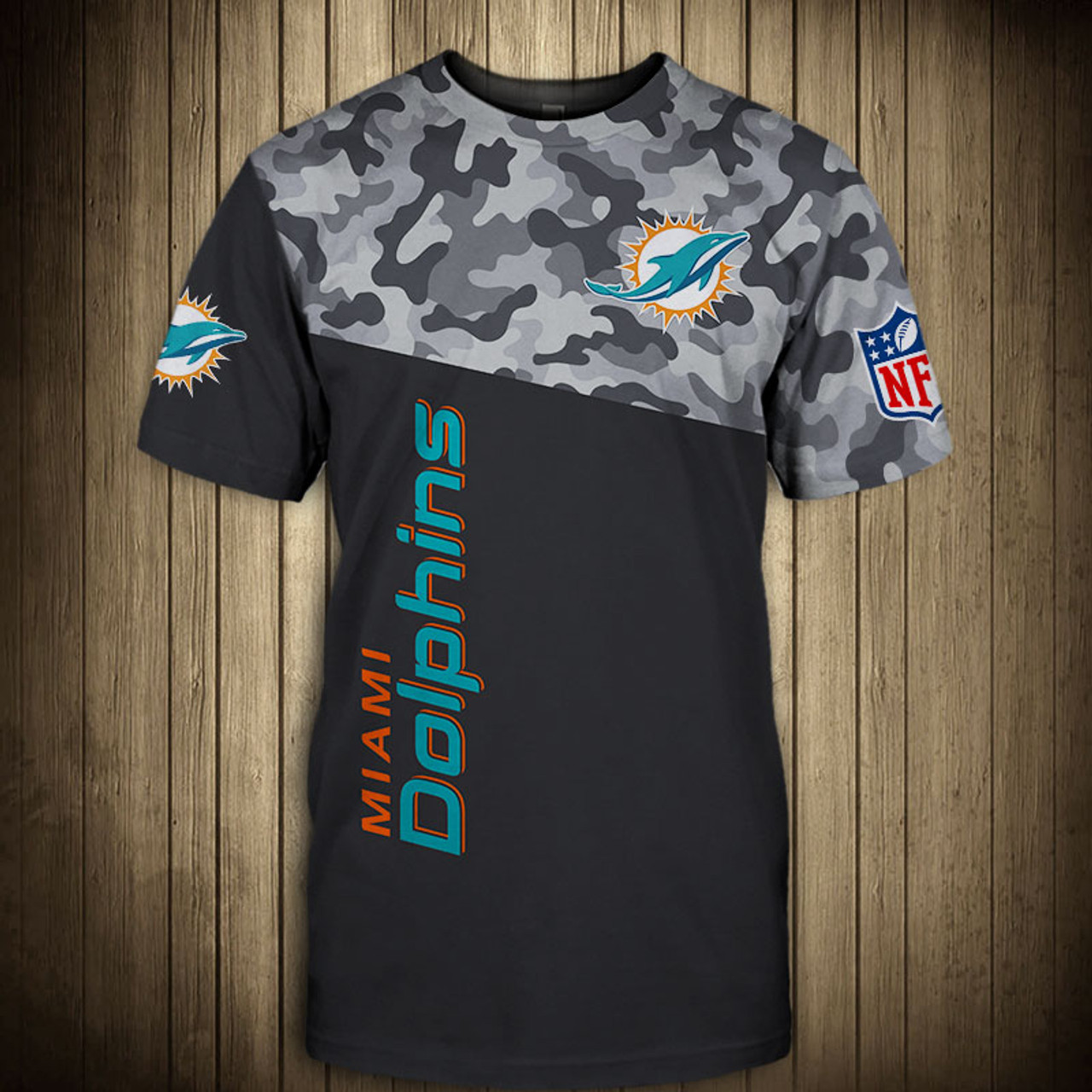 **(OFFICIAL-N.F.L.MIAMI-DOLPHINS-CAMO.DESIGN-TEAM-TEES/CUSTOM-3D-DOLPHINS-OFFICIAL-LOGOS & OFFICIAL-DOLPHINS-TEAM-COLORS/DETAILED-3D-GRAPHIC-PRINTED-DOUBLE-SIDED/ALL-OVER-FRONT & BACK-GRAPHIC-PRINTED-DESIGN/PREMIUM-N.F.L.DOLPHINS-CAMO.TEAM-TEES)**