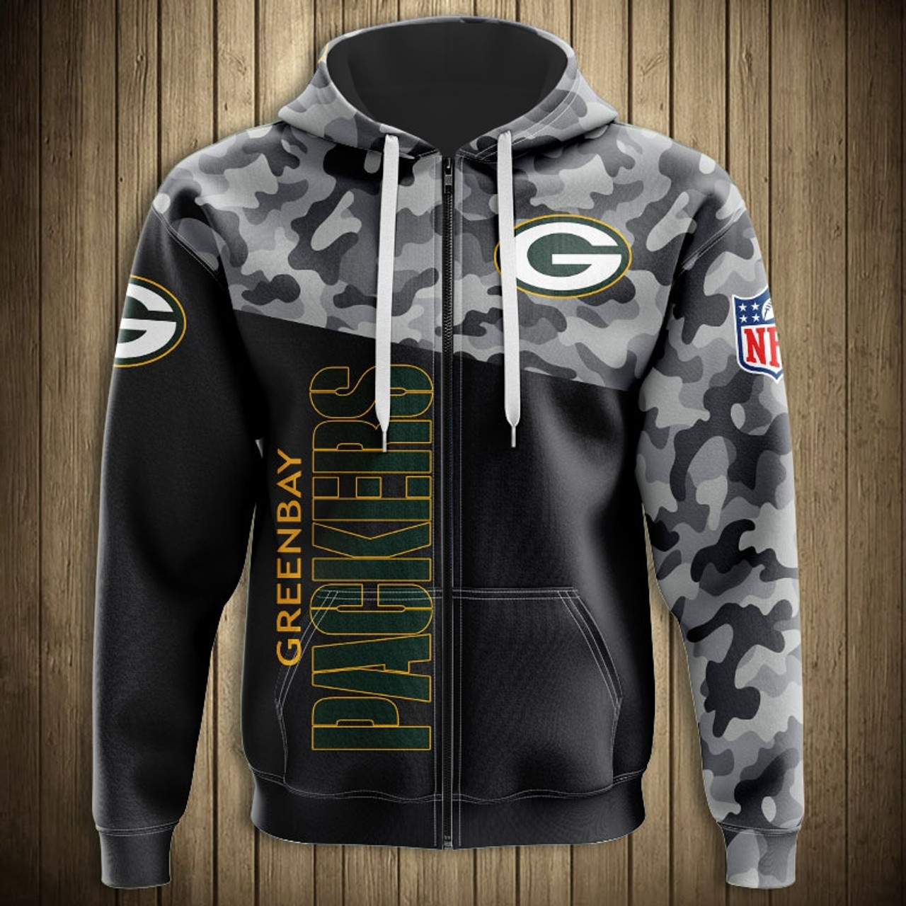 camo green bay packers hoodie