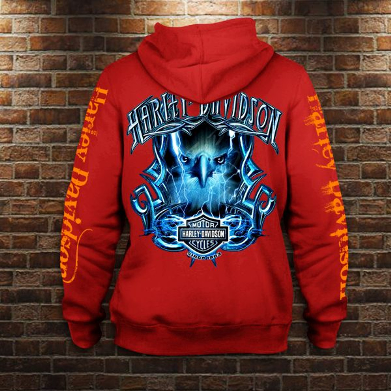 red harley davidson hoodie