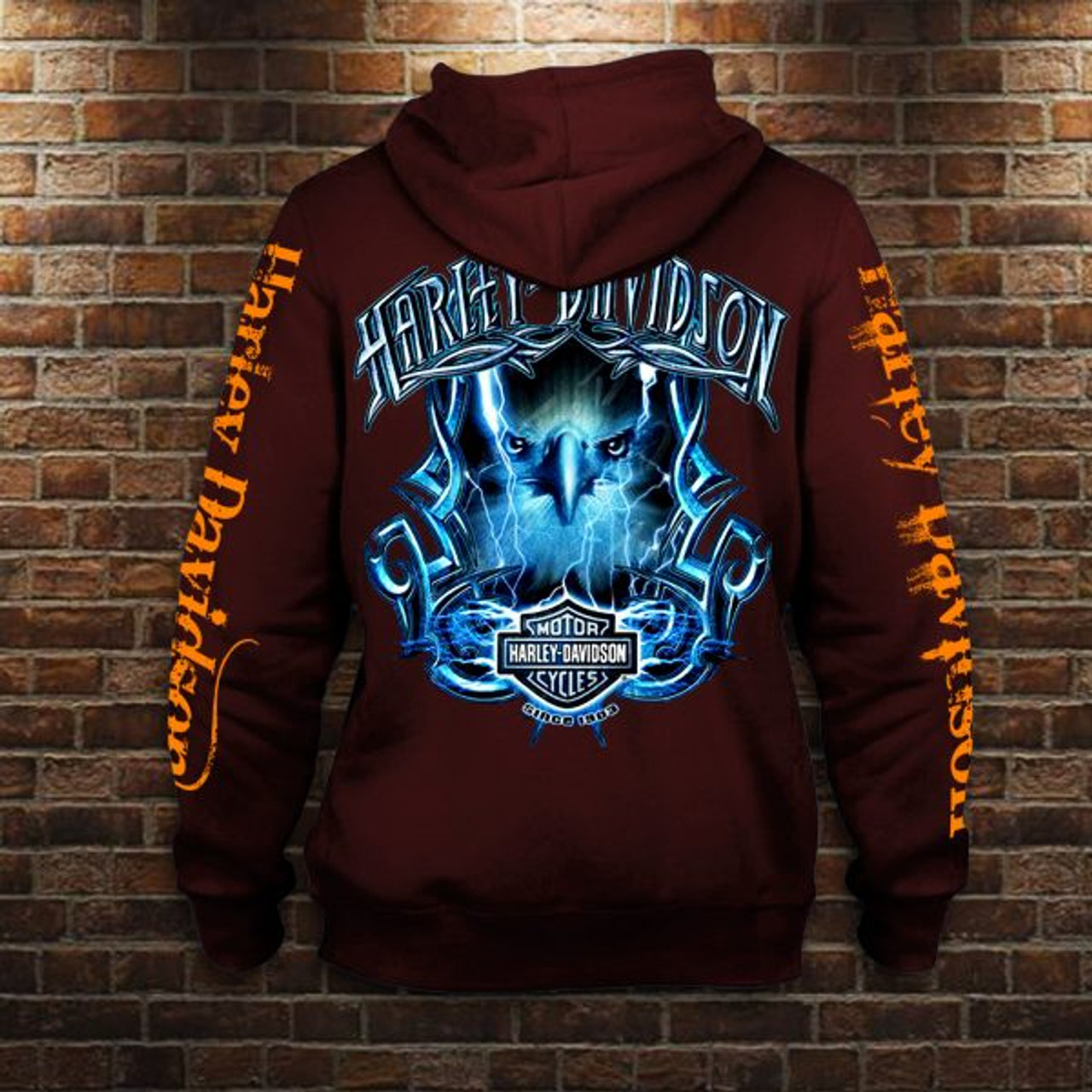 OFFICIAL HARLEY DAVIDSON MOTORCYCLE PULLOVER HOODIES  
