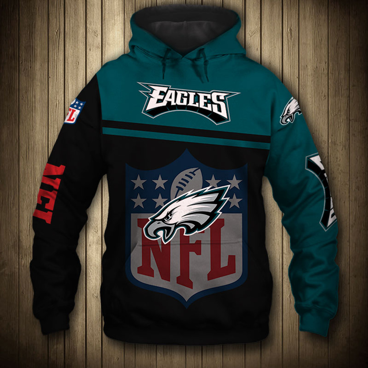 eagles jersey hoodie