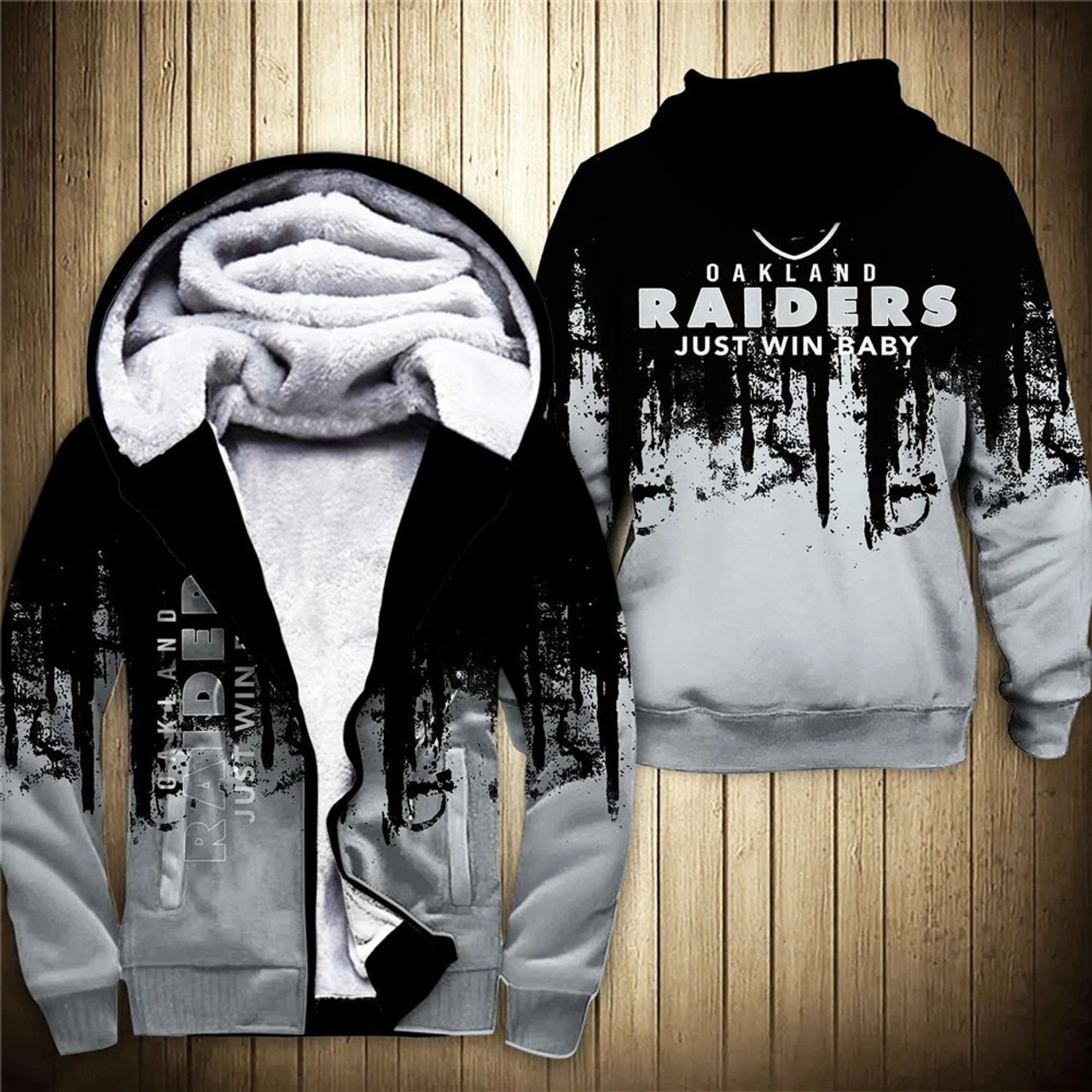 oakland raiders fleece hoodie