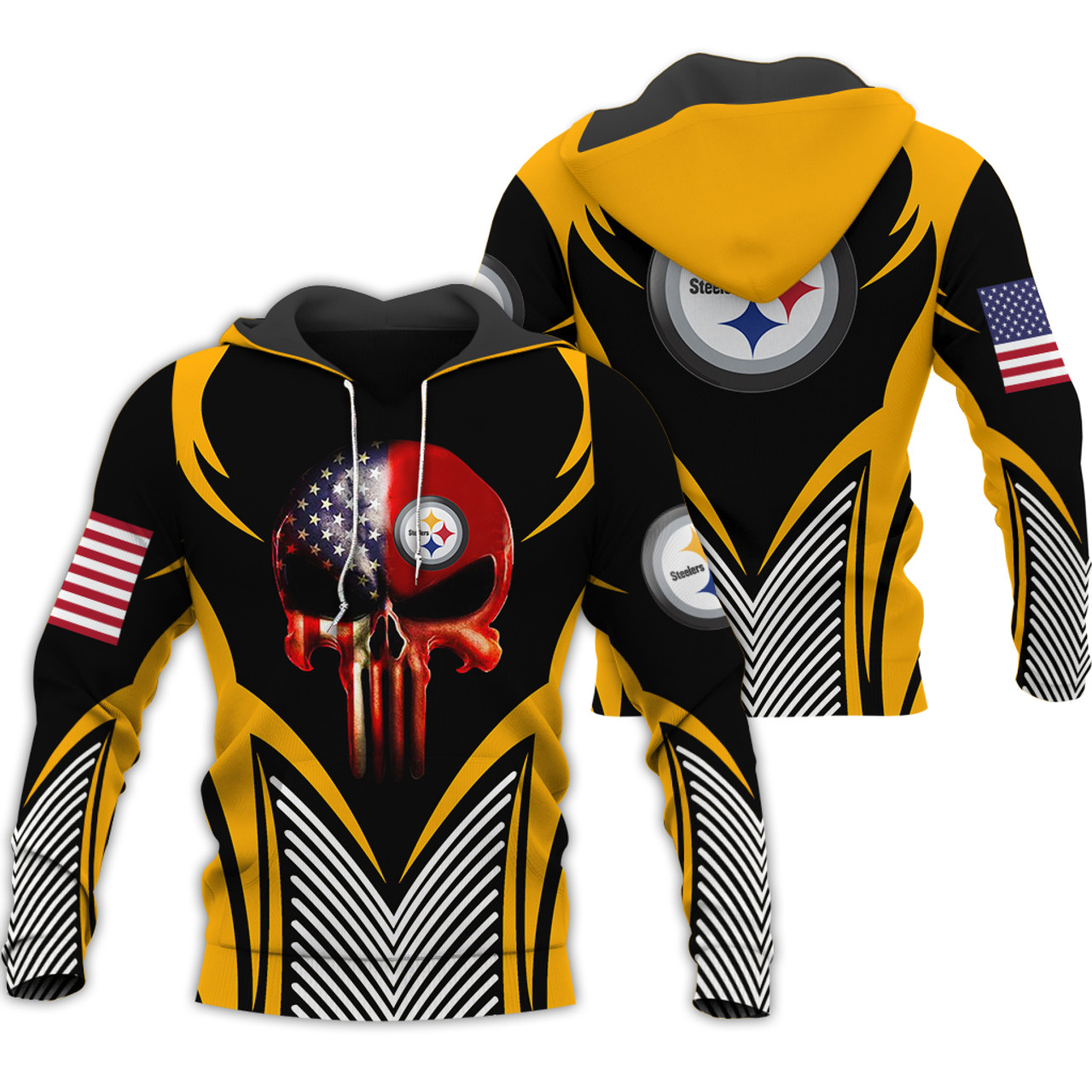 punisher steelers hoodie