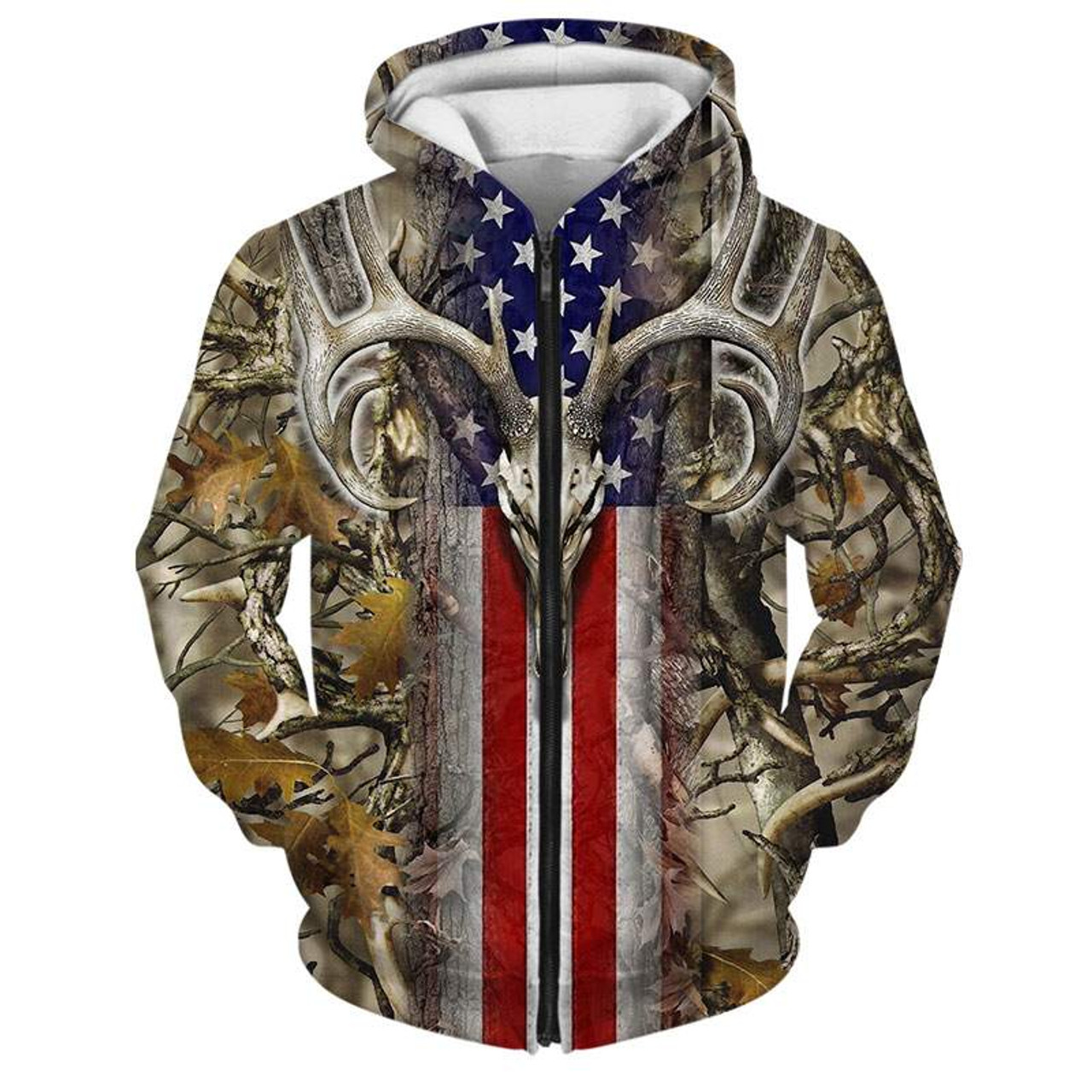 realtree flag hoodie