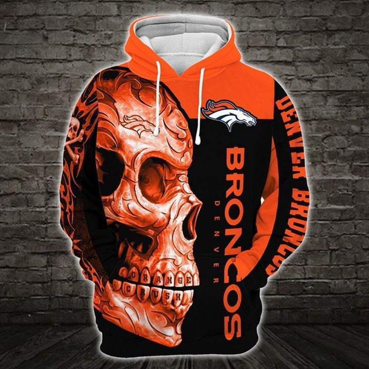 **(OFFICIAL-N.F.L.DENVER-BRONCOS-PULLOVER-HOODIES/BIG-AZTEC-BRONCOS-TRIBAL-SKULL/OFFICIAL-CUSTOM-3D-BRONCOS-LOGOS & OFFICIAL-BRONCOS-TEAM-COLORS/CUSTOM-3D-GRAPHIC-PRINTED-DOUBLE-SIDED-DESIGN/WARM-PREMIUM-N.F.L.BRONCOS-TEAM-PULLOVER-HOODIES)**
