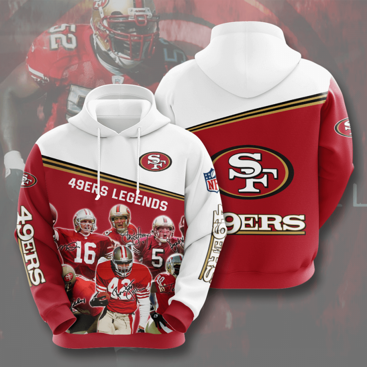 49ers jersey hoodie