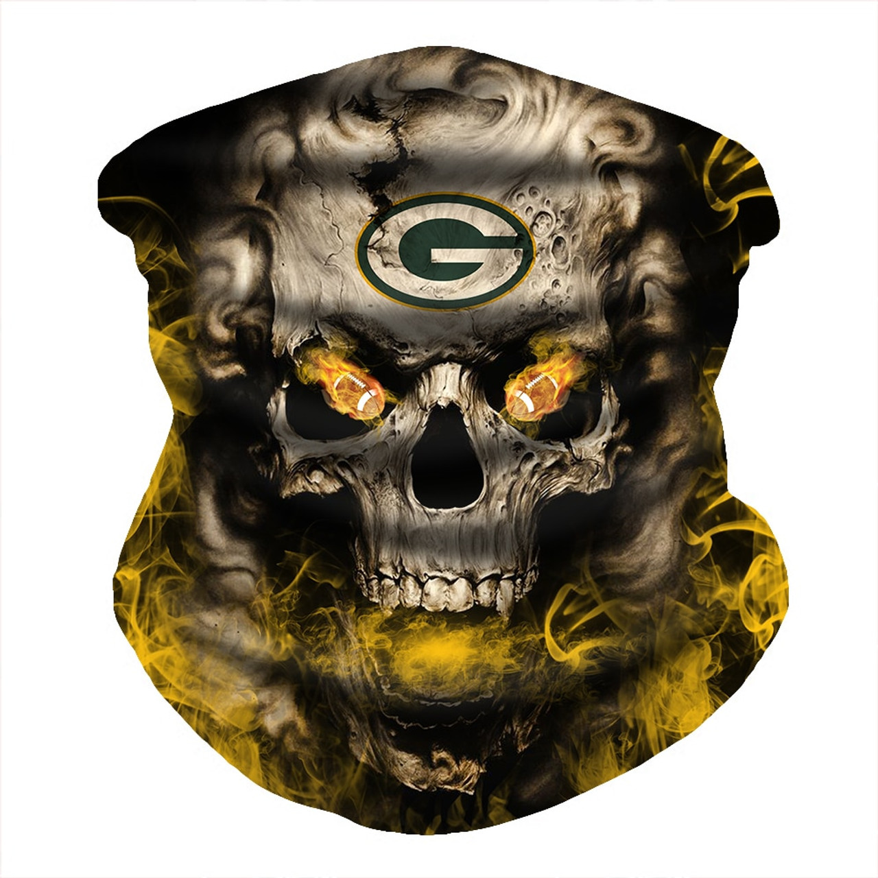 OFFICIAL-N.F.L.GREEN-BAY-PACKERS-FACE-MASK & GAITER-NECK-SCARFS/MULTI-USE-NFL.SPORT-FACE-MASK!