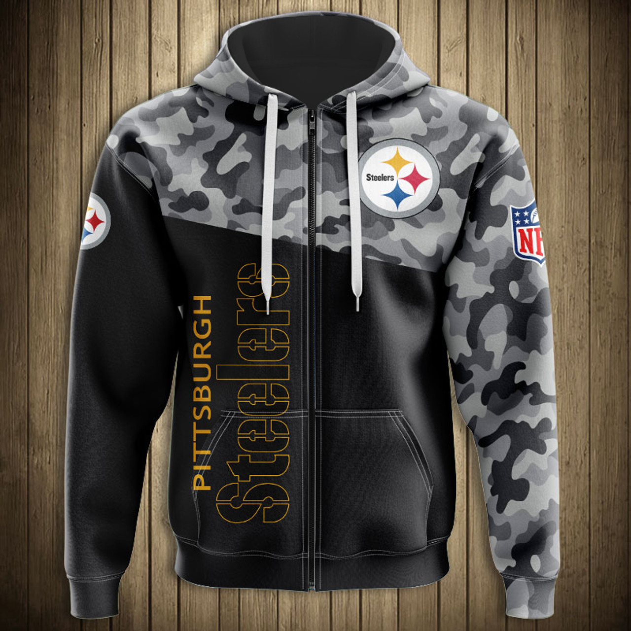 pittsburgh steelers camo sweatshirt