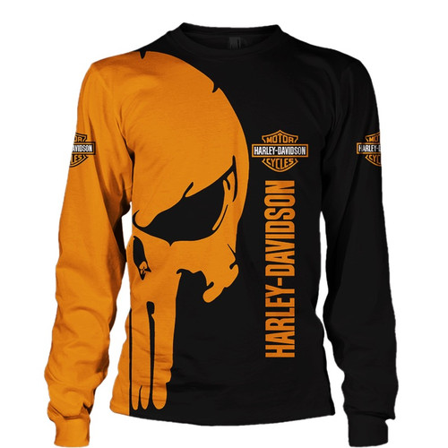  **(OFFICIAL-HARLEY-DAVIDSON-MOTORCYCLE-LONG-SLEEVE-TEES & PUNISHER-SKULL/CUSTOM-3D-GRAPHIC-PRINTED-DOUBLE-SIDED-DESIGN/OFFICIAL-CUSTOM-HARLEY-3D-LOGOS & OFFICIAL-CLASSIC-HARLEY-BLACK & ORANGE-COLORS/WARM-PREMIUM-HARLEY-RIDING-LONG-SLEEVE-TEES)**