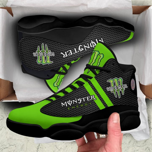TRENDY-NEW-MONSTER-ENERGY-BLACK & NEON-GREEN-HIGH-TOP-SPORT-RUNNING-SHOES/OFFICIAL-CUSTOM-GRAPHIC-3D-PRINTED-MONSTER-ENERGY-LOGOS-DESIGN/PREMIUM-RUGGED-BLACK-OUTER-SOLES-HIGH-TOP-DESIGN..