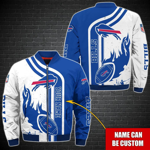 **(N.F.L.BUFFALO-BILLS-FLIGHT-JACKETS/ADD-YOUR-OWN-PERSONALIZED-NAME-OR-CUSTOM-TEXT/OFFICIAL-BILLS-TEAM-COLORS & OFFICIAL-CLASSIC-BILLS-TEAM-LOGOS/CUSTOM-GRAPHIC-3D-PRINTED-DOUBLE-SIDED-ALL-OVER-TEAM-DESIGN/WARM-PREMIUM-N.F.L.BILLS-FLIGHT-JACKETS)**