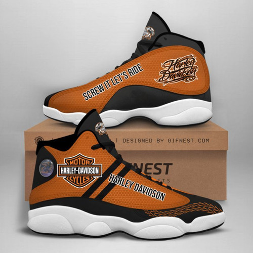 **(HARLEY-DAVIDSON-BIKER-BLACK-FASHION-SPORT-RIDING-SNEAKERS/CUSTOM-DETAILED-GRAPHIC-3D-PRINTED-DOUBLE-SIDED-DESIGN/CLASSIC-OFFICIAL-CUSTOM-HARLEY-LOGOS & CLASSIC-OFFICIAL-HARLEY-BLACK & ORANGE-COLORS/PREMIUM-HARLEY-BIKERS-SPORT-HIGH-TOP-SNEAKERS)**