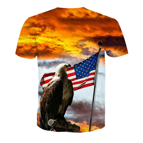  **(NEW-MENS-OFFICIAL-3-D-ALL-OVER-GRAPHIC-PRINTED-PATRIOTIC-TEES/BIG-BEAUTIFUL-BALD-EAGLE-PERCHED & PATRIOTIC-STARS/STRIPES-FLYING,NICE-DETAILED-CUSTOM-GRAPHIC-PRINTED/PREMIUM-FULL-3D-EFFECT-DOUBLE-SIDED-TEES)**