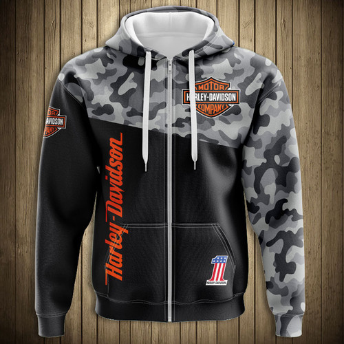 harley davidson zip up hoodies