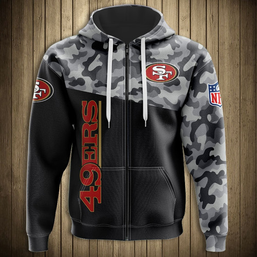 49ers zipper hoodie