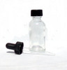 1 oz (30 ml) glass bottle with lid and dropper