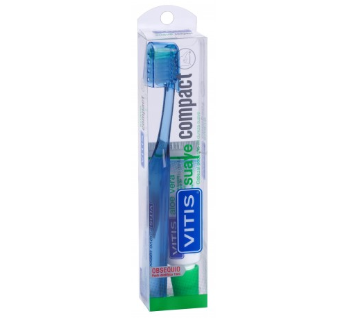 Cepillo dental adulto vitis compact suave