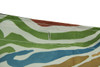 Blue Safari Hippo Rainbow Zebra Striped Fabric Shower Curtain 70 X 72 Inch Additional image