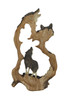 Howling Mountain Wolves Cutout Statue Additional image