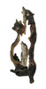 Howling Mountain Wolves Cutout Statue Additional image