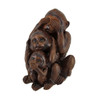 No Evil Monkeys Faux Wood Carving Statue Main image