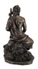 Asclepius Greek God of Medicine Holding Serpent Entwined Staff Bronzed Statue Additional image